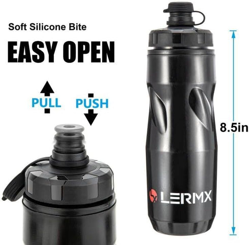 Bike Water Bottle Cages, LERMX Basic Mountain Bicycle Accessories Lightweight Universal Bicycle Water Bottle Holder with Water Bottle Cages for Ou...