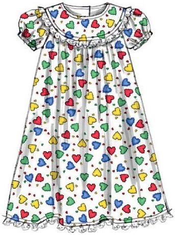 McCall's Pattern Company M6831 Children's/Girls' Tops, Gowns, Short and Pants Sewing Template, Size CHJ...