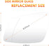 Left Driver Side Mirror Glass Replacement for 2009-2019 BMW M2-M7 Series, F20 F22 F30 F32 F34 F36 F80 228i 320i 328i 330i 335i 428i 430i 435i 535i...