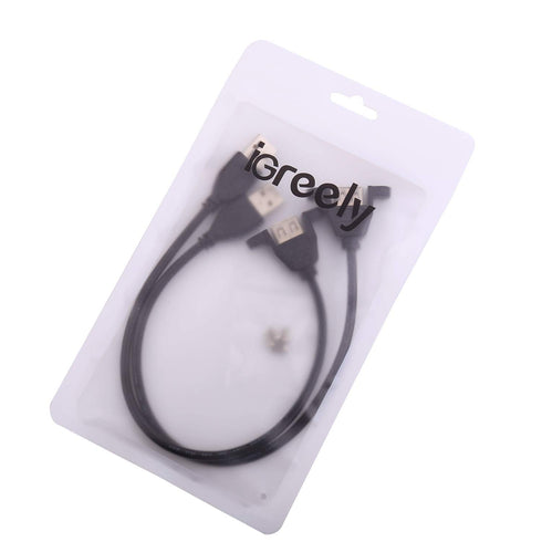 iGreely USB Extension Cable 2Pack 1Ft/30cm USB 2.0 Panel-Mount Type A Male to Type A Female Cable...