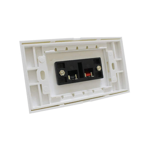 Speaker Wall Plates with Terminal Block Connector for Stereo Home Theater (2Pack, 2 Terminal)...