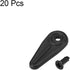 uxcell Frame Turn Button, 3/4" Plastic Indicator Shape with Screws for Hanging Pictures, Photos, Drawings and Posters, 20 Pcs (Black)...