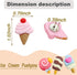 25 pcs Ice Cream Push Pins Cute Decorative Thumbtacks Resin Drawing Pin Cork Board Thumbtacks for Bulletin Board Photos Wall Pins Home Office Supp...