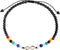 Jewever Black Obsidian with 7 Chakra Infinity Beach Anklet Bracelet for Women Foot Worry Stone Relife Anxiety Jewelry Healing Crystals and Gemston...
