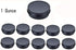 Aluminum Metal Tin 1oz/30ml, Black Aluminum Tins Round Tin Cans Containers with Screw Top Lid (Pack of 10)...