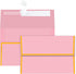 YINUOYOUJIA 46 Packs of 5x7 Envelopes Square Flap with Gold Trim, Pink A7 Luxury Envelopes for Invitation Self Seal, Ideal for RSVP, Cards, Weddin...