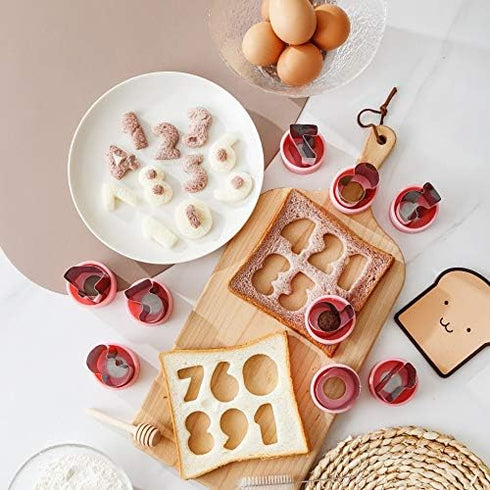 Stainless Steel Fruit Vegetable Cookie Cutters Set for Cute Fun Food, Big and Small Animal Shapes for Boys and Girls (23Pcs-Fruit Cutters)...