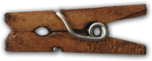 LWR CRAFTS Wooden Mini Clothespins 200 Per Pack 1" 2.5cm (Jacobean)...