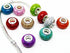 TianBo 100pcs Mix Color Large Hole Bead Resin Crack Fit European Charm Bracelet Spacer for Jewelry Making SS01...
