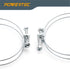 POWERTEC 70197 2-1/2 Inch Double Wire Hose Clamp with bolt, Adjustable Hose Clamps for Dust Collector, Dust Collection Hose and Dryer Vent Hose, P...