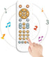 Baby TV Remote Control Toy with Light and Sound, Early Educational Music Toy with English/French/Spanish, Gift Toy for 6 Months+(White)...