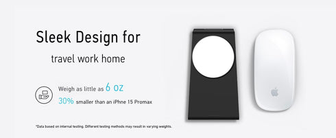 Wireless 3-in-1 Magnetic Charging Station, Qi Certified15W MagSafe-Compatible Wireless Charger Stand, Foldable Charger for iPhone 15/14, AirPods, ...