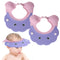 2 Pcs Baby Shower Cap Adjustable Girls Boys Hair Washing Shield Waterproof Ear Protective Shampoo Hat Soft Bath Head Cap Visor...