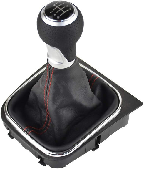 Malcayang 6 Speed Shift Knob Boot Kit for Golf 5 6 MK5 MK6 R32 GTD GTI 2004-2009 Scirocco Octavia...
