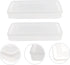 HOMSFOU 2pcs Dumpling Box Containers for Fridge Large Plastic Container Flat Storage Bins Stackable Food Storage Containers Refrigerator Box Dumpl...