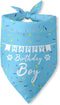 Dog Birthday Bandanas Boy Dog Birthday Outfit Decorations Scarf Gifts for Birthday Boy Dog Puppy Pet Happy Birthday Blue Dog Bandana Dog First Bir...