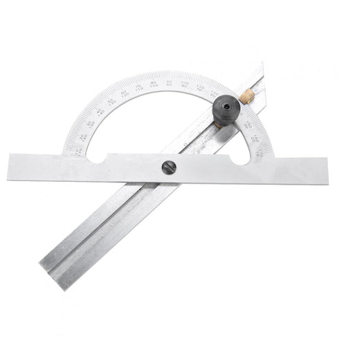 Protractor Angle Finder, 0-180 Degrees Carbon Steel Angle Ruler Measuring & Gauging Tool for Carpenters Woodworking Construction Measurement...