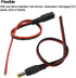MILAPEAK (Real 18AWG 43x2pcs Strands) 10 Pairs DC Power Pigtail Cable 12V 5A Male & Female + 10 Pairs DC Power Jack Plug Adapter Barrel Connector ...