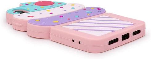 Cute iPhone XR Case, Funny 3D Cartoon Ice Cream Cupcakes Shaped Soft Silicone Full Protection Shockproof Cases Cover for Girls Kids Women Lady...