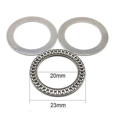 FEIYING Roller Bearing Washer,Thrust Needle Roller Bearings with Washers,Durable Alloy Steel Industrial Bearing Automotive, Marine, Aviation(AXK20...