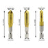 Countersink Drill Bit Set 3 Pcs 5 Flute Counter Sinker Drill Bits Tools HSS 1/4" Hex Shank for Wood Metal Quick Change 6mm 8mm 9mm(Small)...