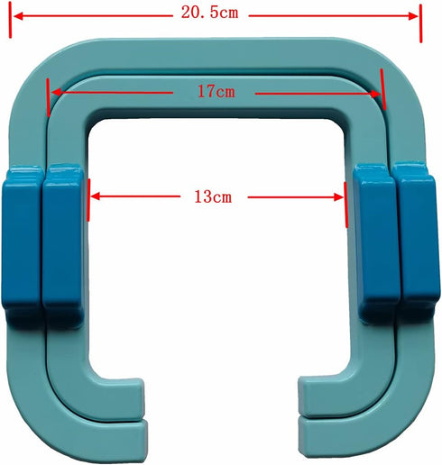 HONEYSEW 2PCS Fabric Guide Quilting Frame Templates Free Motion Fabric Grip Essential Guide+Low Shank Quilting Foot and 5PCS Thang Sewing Tool...