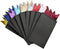 9 Pcs Men's PreFolded Pocket Squares On Card Masculine Polyester Suit Handkerchief...