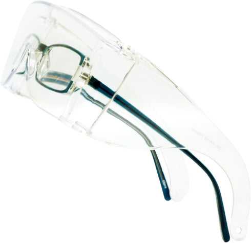 Calabria 3000 Large Fit Over Safety Glasses Fitover Prescription Eyewear Clear Men Women Wrap Around Tint Anti Scratch Glare...