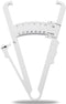 Body Fat Caliper with Body Fat Percentage Measure Chart for Accurately Measuring Body Fat (White)...