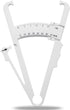 Body Fat Caliper with Body Fat Percentage Measure Chart for Accurately Measuring Body Fat (White)...