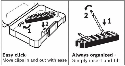 BOSCH SDMS24 24-Piece Assorted Impact Tough Screwdriving Custom Case System Set for Screwdriving Applications...