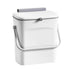 LALASTAR Small Trash Can with Lid, Kitchen Compost Bin for Countertop or Under Sink, Plastic Hanging Waste Basket for RV/Office/Bedroom/Dorm, Moun...