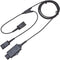 Y-Splitter Adapter Y-Training Cable with Mic Switch Compatible with Plantronics QD Headset for Training Purposes...