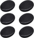 HEALLILY 6pcs Hot Massage Stones Heated Warmer Stone Black Natural Lava Rocks for Spas Massage Relaxation and More (4x3cm)...