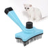 GLOGLOW Pet Grooming Brush, Self Cleaning Slicker Brush Short and Long Hair Shedding Brush for Dogs Cats Gently Removes Loose Undercoat(Blue) Hair...