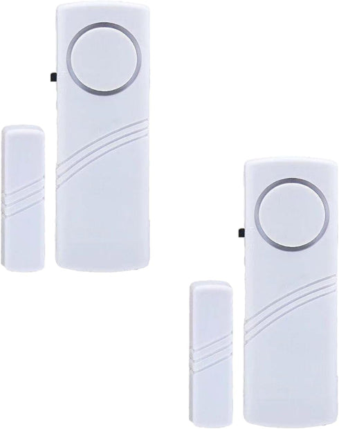 2 Pack Window Door Alarm, Door Sensor Alarm for Kids Safety, Alarm System for Home Security with No Batteries for Pool, Garage, Apartment, Dorm, R...