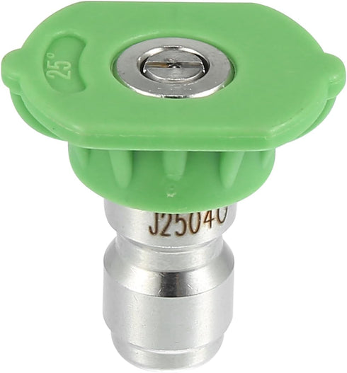 X AUTOHAUX 25 Degrees High Pressure Washer Spray Nozzle Tips Quick Connector Green 5 Pcs...