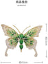 Vintage Rhinestone Butterfly Brooch Emerald Insect Brooch Crystal Butterfly Elegant Lapel Pin Dress Accessory Wedding Birthday Jewelry Gift...