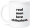 3dRose Real Men Love Chihuahuas Ceramic Mug, 15 oz, White...