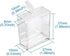 FASHEWELRY 20Pcs 1x1” Plastic Flip Top Seed Bead Small Storage Containers Diamond Painting Box Rectangle Transparent Box Organizers for 5D Embroid...