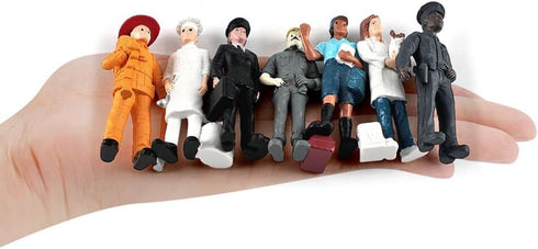 Toddmomy 1 Set Mini Figure Models?Mini Character Models Mini People Figurines Simulation People Scale Models for Miniature Scenes...