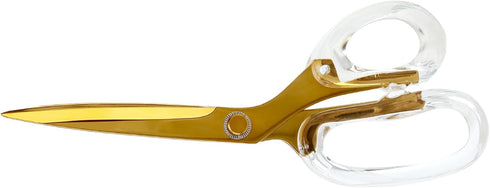 Acrylic & Stainless Steel 9" Scissors?Stylish and Functional Scissors for Office and Home Use-Gold...