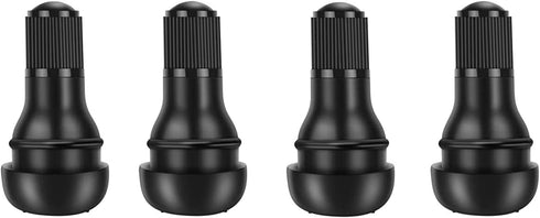 TR412 Rubber Snap-in Tire Valve Stem for Tubeless 0.453 Inch 11.5mm Rim Holes on Standard Vehicle Tires (Set of 4)...