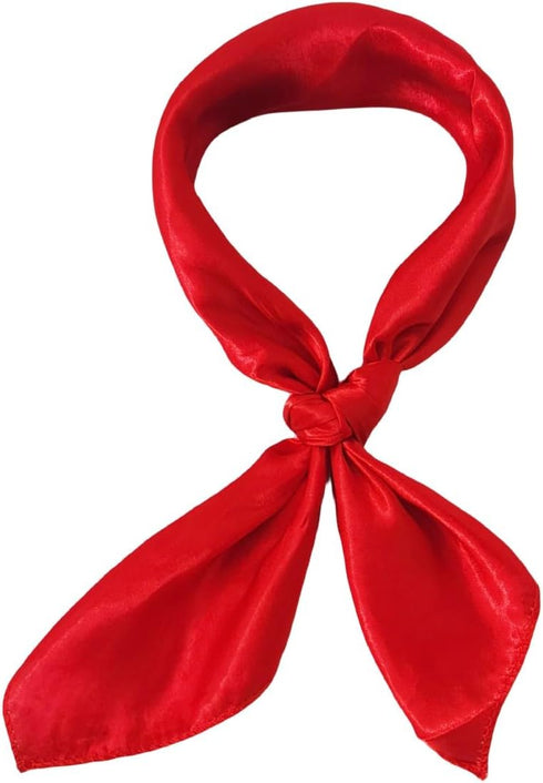 Women Satin Scarf, Satin Hair Bandanas Square Stain Scarf Vintage Head Scarves for Women...