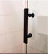 Shower Door Handle Hole to Hole 145mm(5.7inch), Push Pull Door Handle Stainless Steel, Sliding Barn Door Handle for Bathroom Glass Doors, Black Sh...