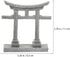 GANAZONO Japanese Shinto Shrine Torii Gate Aquarium Torii Miniature Ornament Bridge Landscape Ornaments for Fish Tank Decoration...