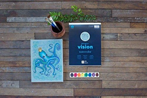 Strathmore Vision Cold Press Watercolor Pad 6"X9"-140lb, 30 Sheets -62640560...