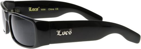 Locs Sunglasses Black OG Original Gangster Shades Dark Lens NEW 0106...