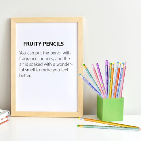 36Pcs Scented Pencil for Kids, HB Pencils with Colorful Eraser Head, Wooden Lead Pencils for School Stationery Classroom Reward Party Favors...