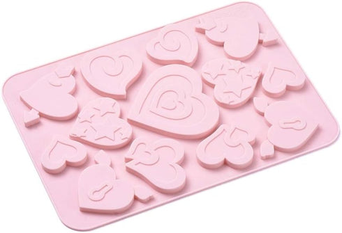 DanLingJewelry 2Pcs Heart Silicone Molds Valentine Heart Shape Silicone Molds for Chocolate Cake Jelly Pudding Baking...